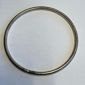 Sterling Silver Smooth Bangle / Bracelet. 2 5/8 inch diameter